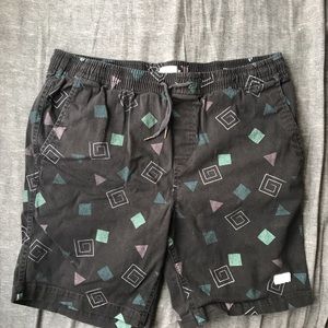 Lira Geometric shorts with drawstring